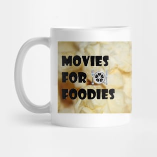 Logo w/ text and popcorn Mug